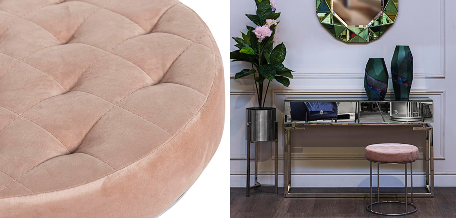 Пуф Rhombus Velours Pink Пуф Rhombus Velours Pink - Loft-Concept в Тюмени