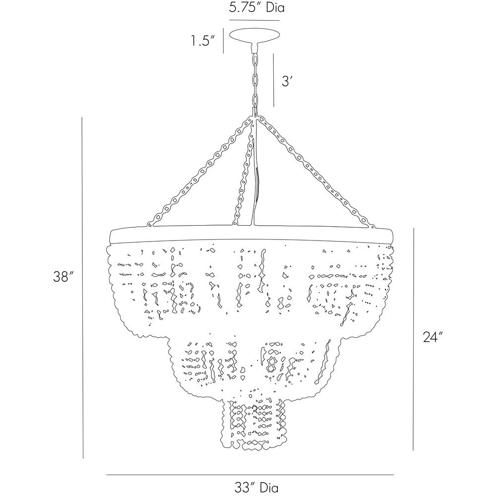 Люстра Arteriors CHAPPELLET CHANDELIER Люстра Arteriors CHAPPELLET CHANDELIER в Тюмени