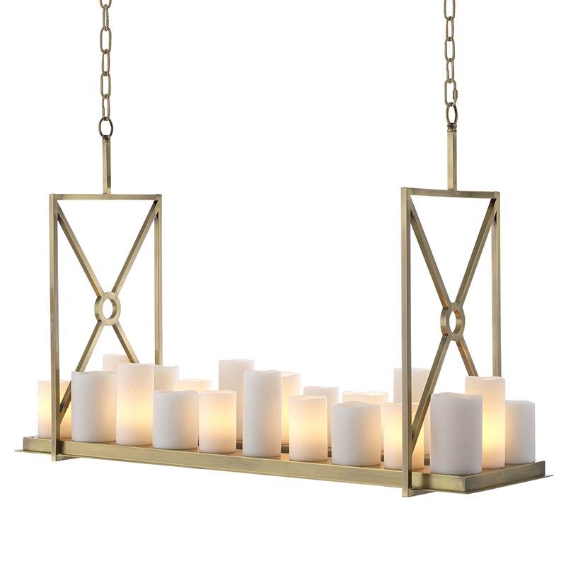 Люстра Eichholtz Chandelier Commodore Латунь Белый Прозрачное Стекло Люстра Eichholtz Chandelier Commodore Латунь Белый Прозрачное Стекло в Тюмени | Loft Concept