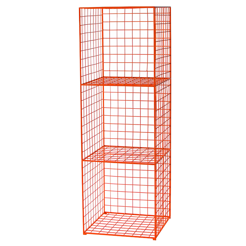 Стеллаж Carney Orange Industrial Metal Rust Rack Оранжевый Стеллаж Carney Orange Industrial Metal Rust Rack Оранжевый в Тюмени | Loft Concept