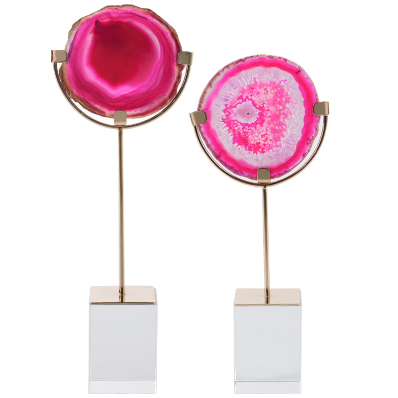 Комплект из 2-х статуэток AGATE DESIGN Pink Комплект из 2-х статуэток AGATE DESIGN Pink в Тюмени | Loft Concept