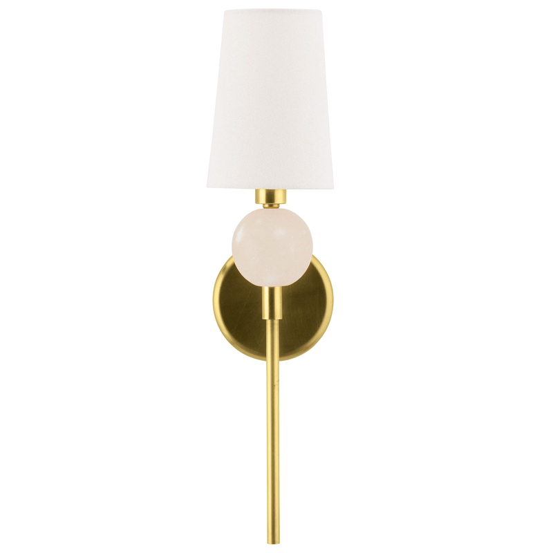 Бра Arteriors MENDEE SCONCE GOLD Золотой Белый Бра Arteriors MENDEE SCONCE GOLD Золотой Белый в Тюмени | Loft Concept
