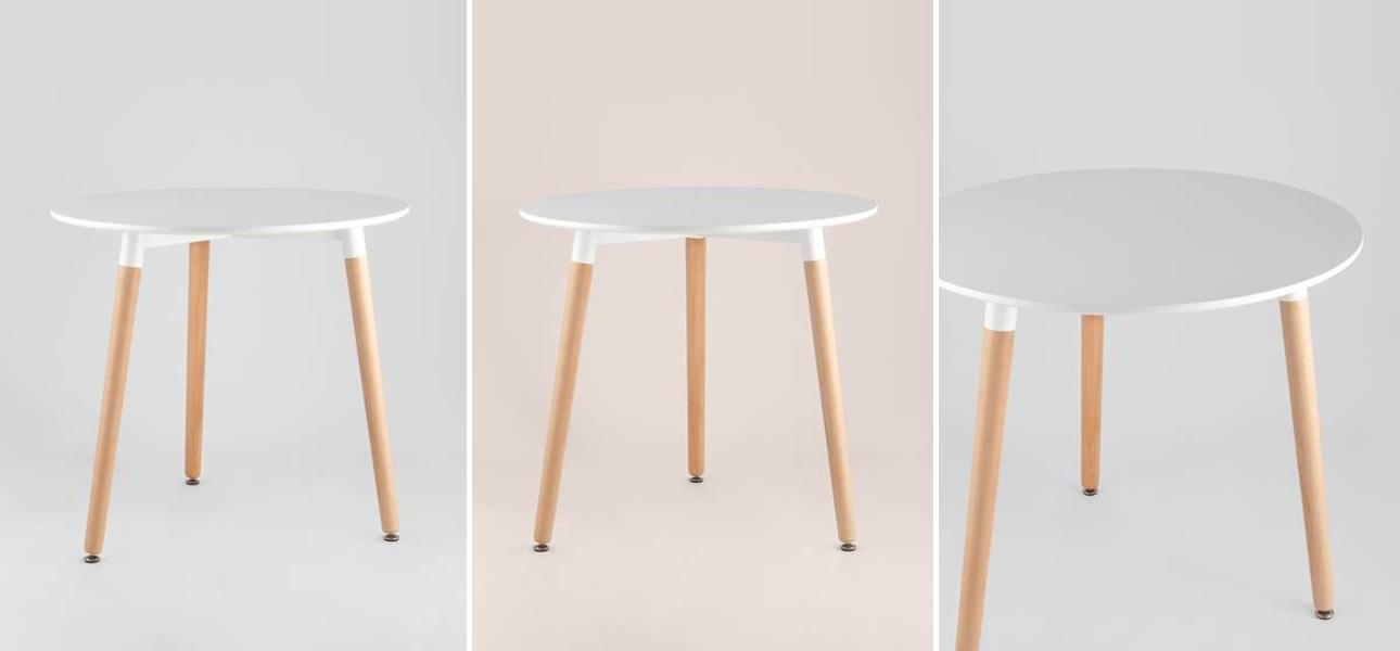 Стол обеденный Hoffman Collection круглый три ножки - фото