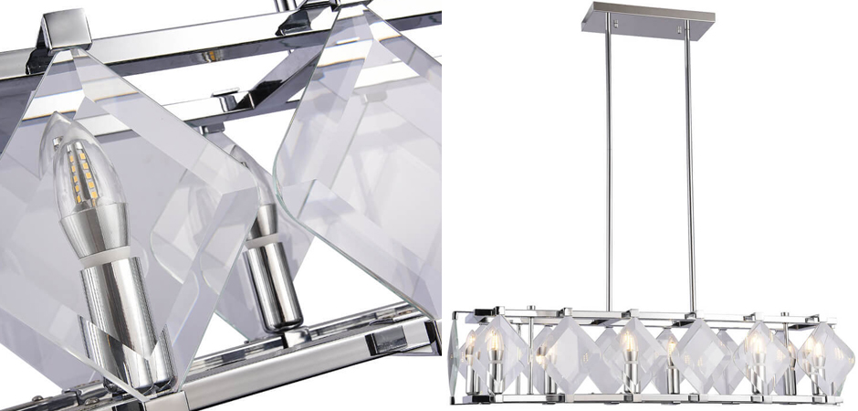 Люстра Glass Rhombus Lighting Люстра Glass Rhombus Lighting - Loft-Concept в Тюмени