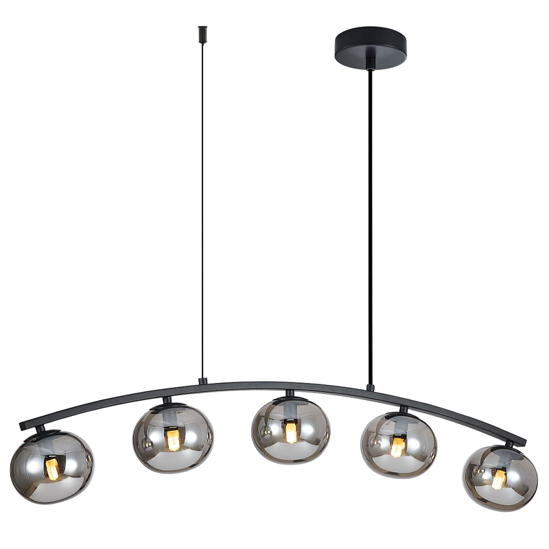 Люстра B.LUX Матовый черный каркас 93 см Черный матовый Серый Люстра B.LUX Матовый черный каркас 93 см Черный матовый Серый в Тюмени | Loft Concept