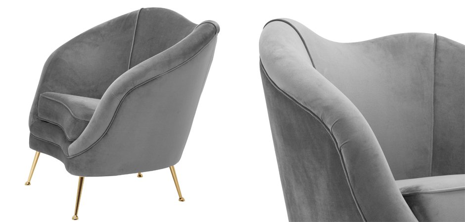 Кресло Eichholtz Chair Cambiano Grey Кресло Eichholtz Chair Cambiano Grey - Loft-Concept в Тюмени