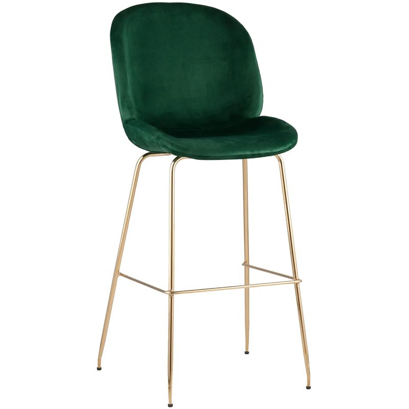 Барный Стул Зеленый Велюр Vendramin Chair Изумрудный Золотой в Тюмени | Loft Concept 
