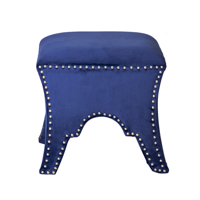 Пуф Pouf Blue Velor Синий Пуф Pouf Blue Velor Синий в Тюмени | Loft Concept