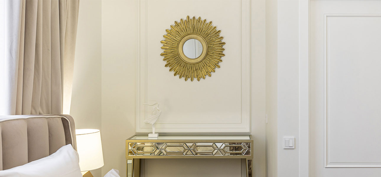 Зеркало с декором золота Optima - фото №1