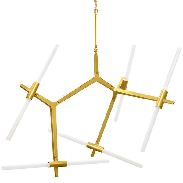 Люстра Агнес Chandelier Gold 10 Золотой Белый Люстра Агнес Chandelier Gold 10 Золотой Белый в Тюмени | Loft Concept