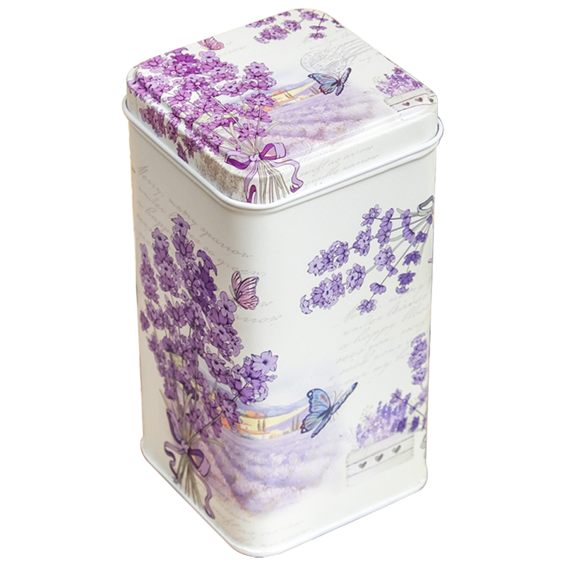 Шкатулка металлическая Lavender Bouquet Metal Box Бежевый Сиреневый Мульти Шкатулка металлическая Lavender Bouquet Metal Box Бежевый Сиреневый Мульти в Тюмени | Loft Concept