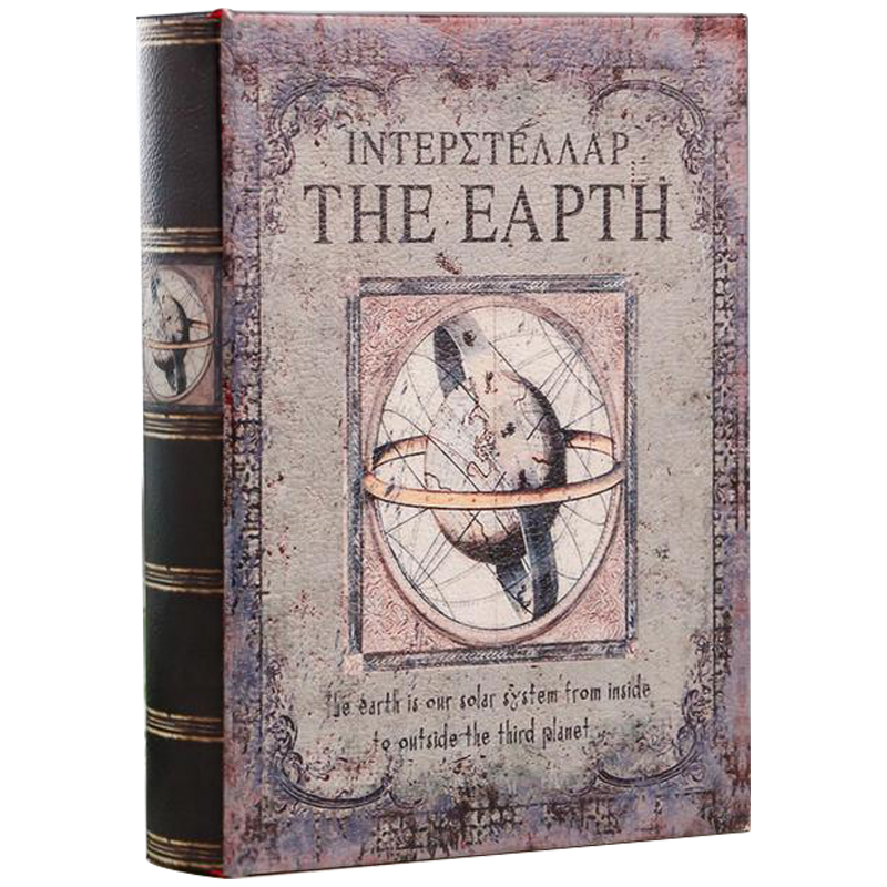 Шкатулка-книга Interstellar The Earth Book Box Серый Коричневый Золотой Шкатулка-книга Interstellar The Earth Book Box Серый Коричневый Золотой в Тюмени | Loft Concept