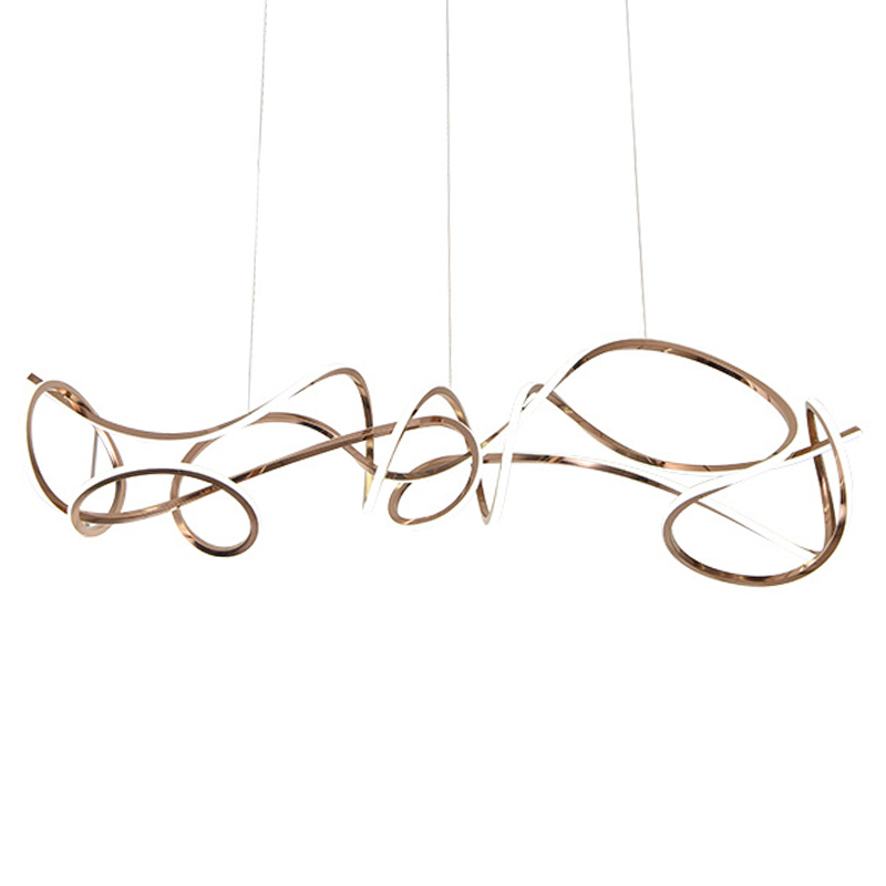 Светодиодная люстра Curly Ribbon Light Глянцевое золото Светодиодная люстра Curly Ribbon Light Глянцевое золото в Тюмени | Loft Concept