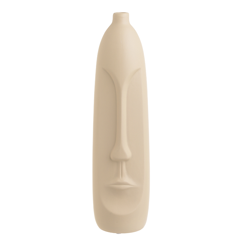 Ваза Face Ceramic Vase Бежевый Ваза Face Ceramic Vase Бежевый в Тюмени | Loft Concept