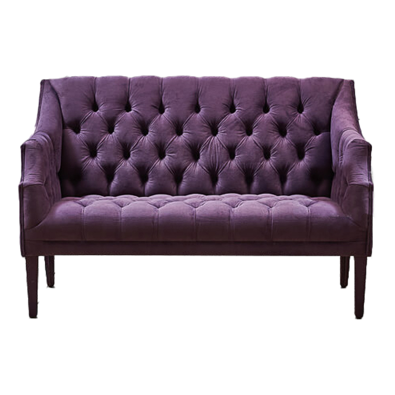 Диван Morton Capitone Sofa лиловый лен Коричневый Лиловый Диван Morton Capitone Sofa лиловый лен Коричневый Лиловый в Тюмени | Loft Concept