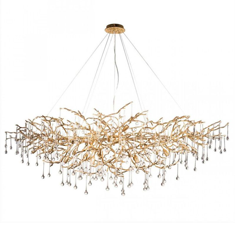 Люстра Crystal Drops bright Gold Золотой Люстра Crystal Drops bright Gold Золотой в Тюмени | Loft Concept