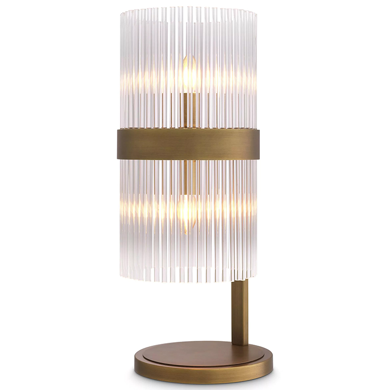 Настольная лампа Eichholtz Table Lamp Carnero Прозрачное Стекло Латунь Настольная лампа Eichholtz Table Lamp Carnero Прозрачное Стекло Латунь в Тюмени | Loft Concept