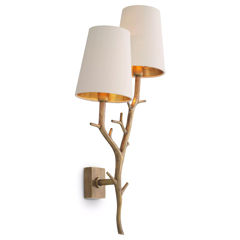 Бра Eichholtz Wall Lamp Syracuse Латунь Белый Бра Eichholtz Wall Lamp Syracuse Латунь Белый в Тюмени | Loft Concept