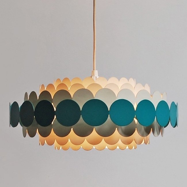 Люстра Doria Leuchten hanging lamp Бирюзовый Белый Люстра Doria Leuchten hanging lamp Бирюзовый Белый в Тюмени | Loft Concept