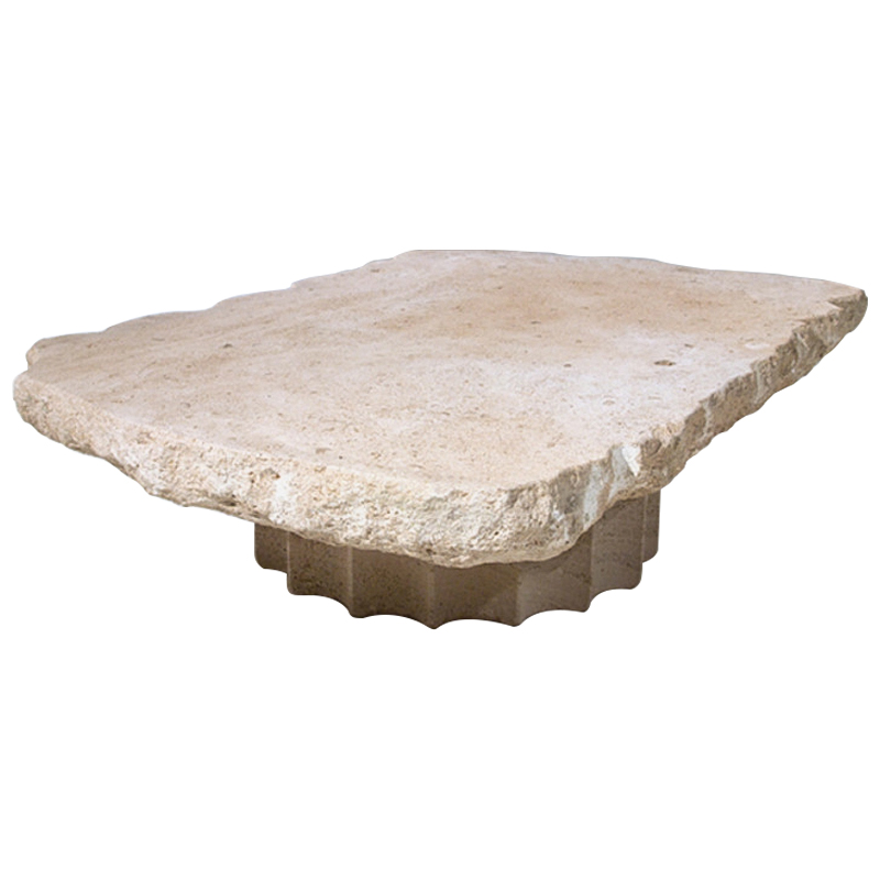 Кофейный стол Travertine Column Coffee Table Бежевый Песочный Кофейный стол Travertine Column Coffee Table Бежевый Песочный в Тюмени | Loft Concept