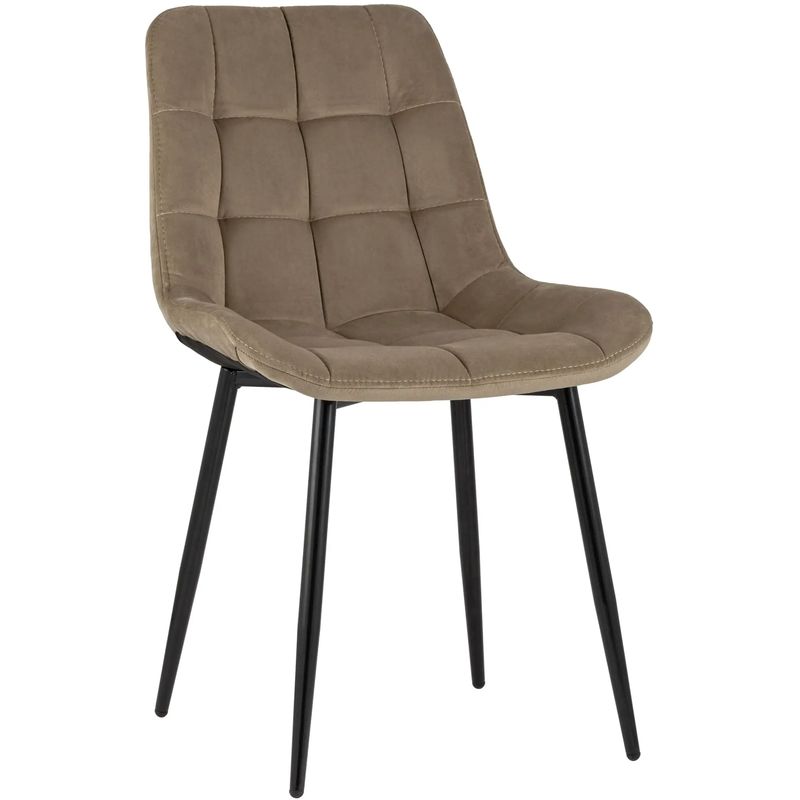 Стул NANCY Chair Коричневый Велюр Черные ножки Коричневый Черный Стул NANCY Chair Коричневый Велюр Черные ножки Коричневый Черный в Тюмени | Loft Concept