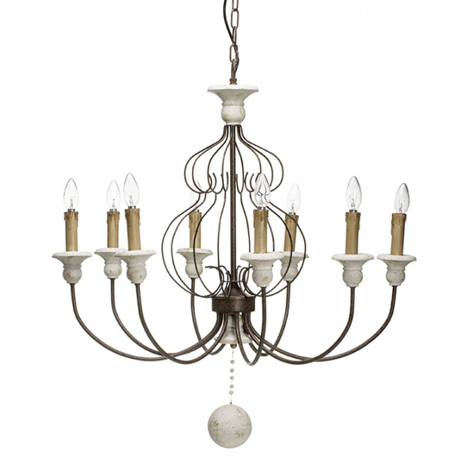Люстра Vinta chandelier Белый Темная бронза Люстра Vinta chandelier Белый Темная бронза в Тюмени | Loft Concept