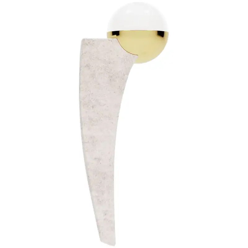 Бра Modern Classic Microcement Form Lamp by Masquespacio Белый Золотой Бежево-серый Бра Modern Classic Microcement Form Lamp by Masquespacio Белый Золотой Бежево-серый в Тюмени | Loft Concept