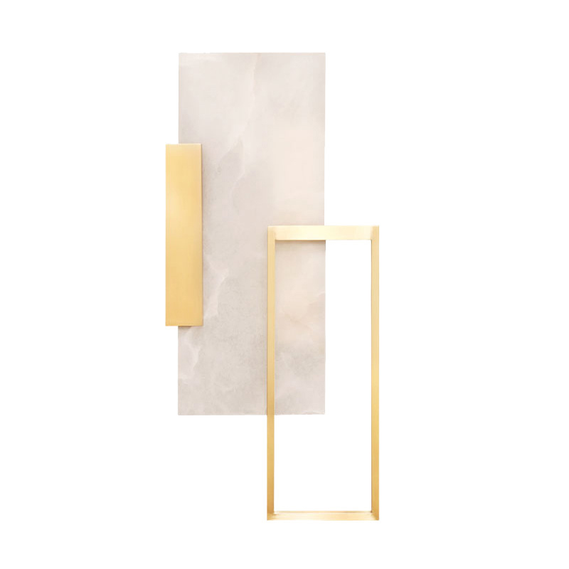 Бра Frame Wall lamp Латунь Белый Мрамор Bianco Бра Frame Wall lamp Латунь Белый Мрамор Bianco в Тюмени | Loft Concept