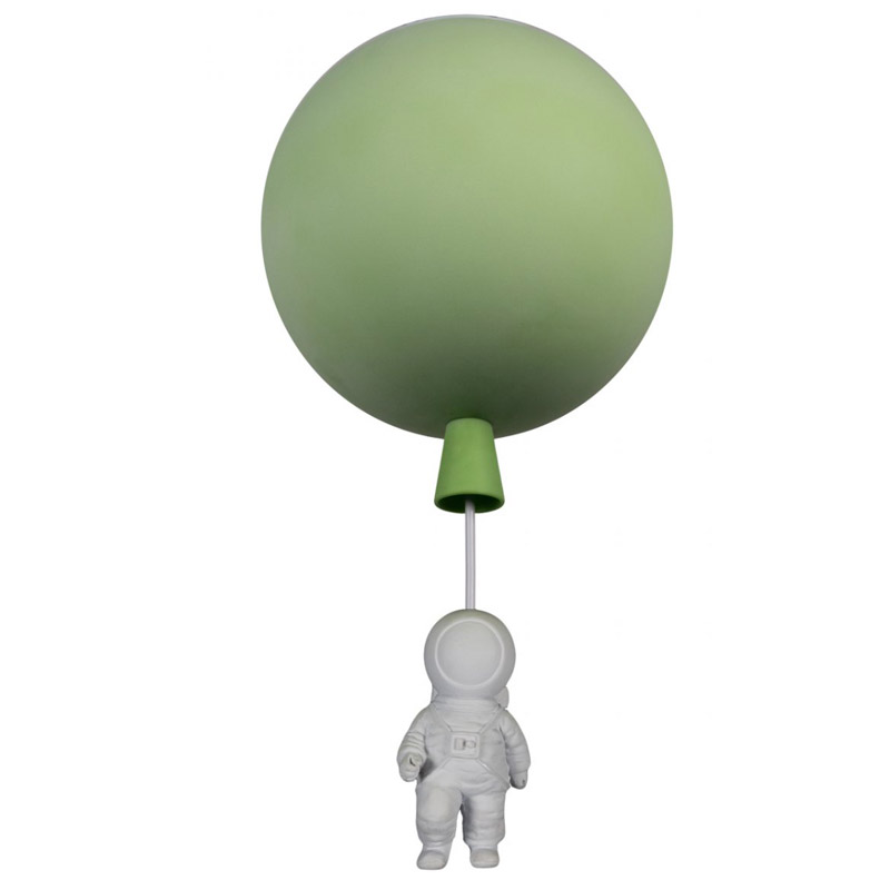 Потолочный светильник Cosmonaut green ball Белый Зеленый Потолочный светильник Cosmonaut green ball Белый Зеленый в Тюмени | Loft Concept