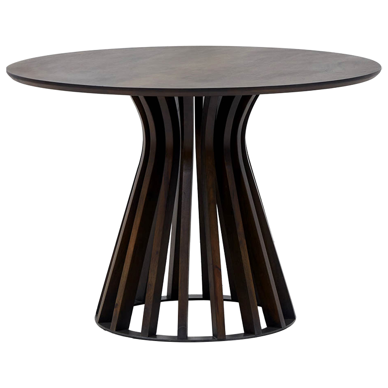 Обеденный круглый стол Seamus Brown Wood Dining Table Коричневый Обеденный круглый стол Seamus Brown Wood Dining Table Коричневый в Тюмени | Loft Concept