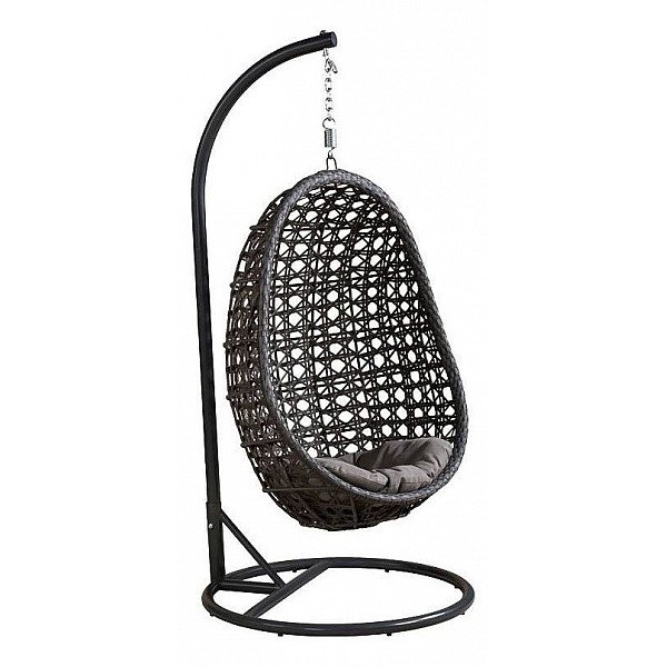 Подвесное уличное кресло Egg Avo Серый Графит Подвесное уличное кресло Egg Avo Серый Графит в Тюмени | Loft Concept