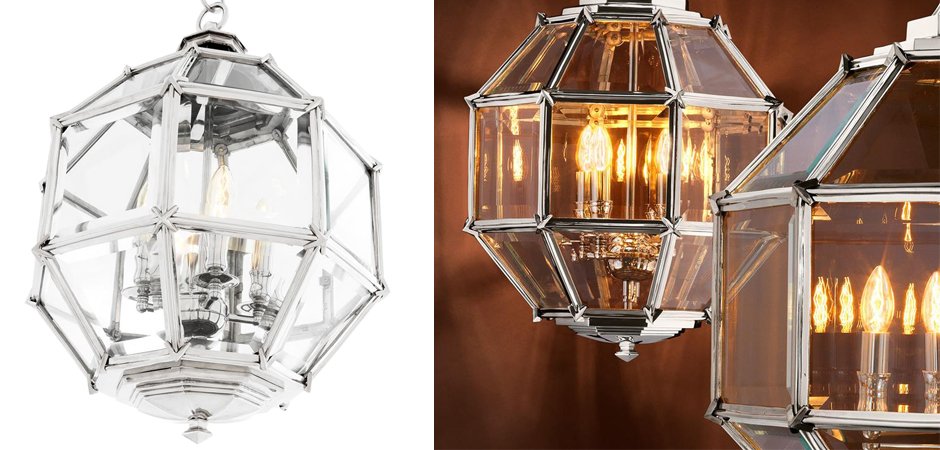 Люстра Lantern Owen Nickel S - Loft-Concept в Тюмени