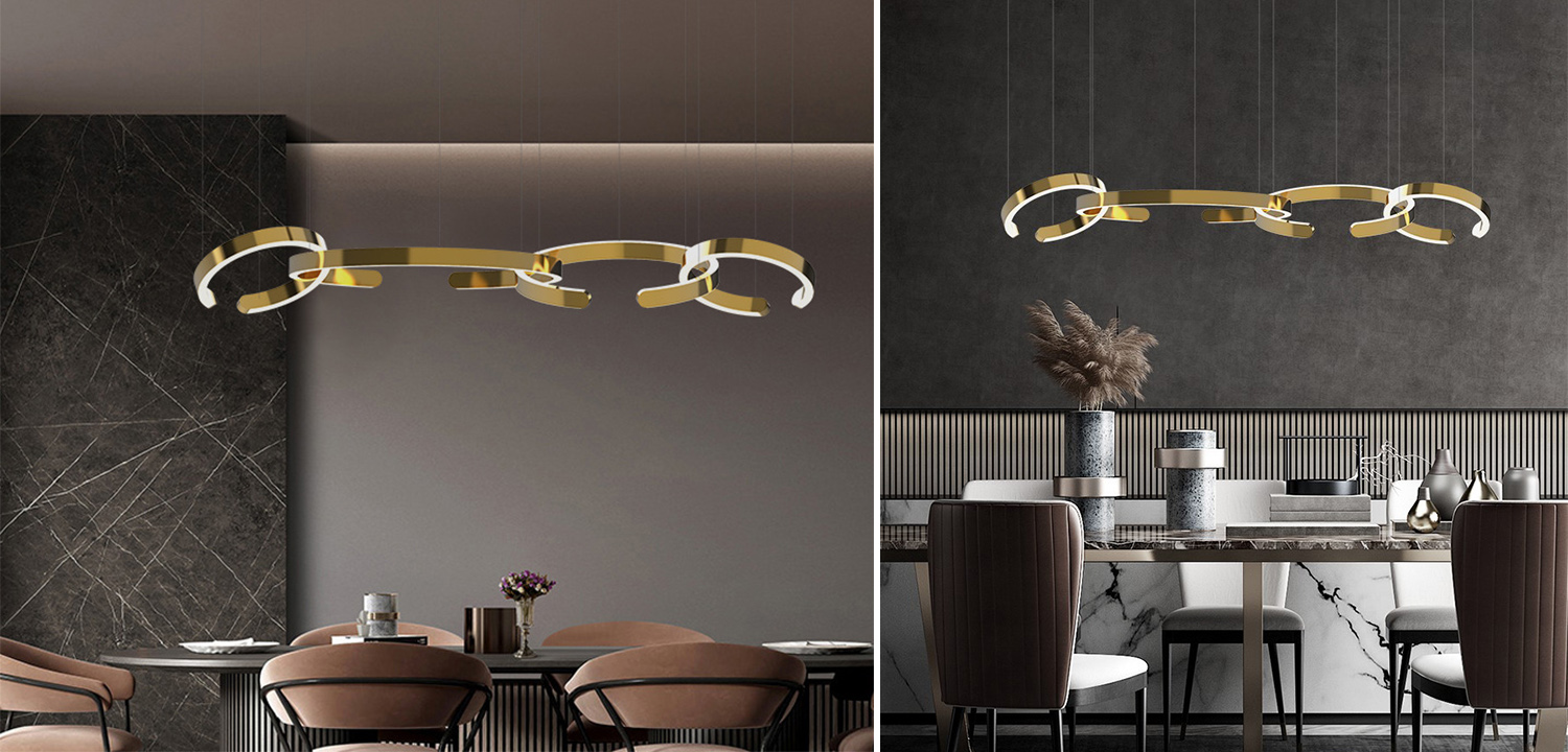 Люстра 4 горизонтальных кольца 4 Horizontal Rings - фото