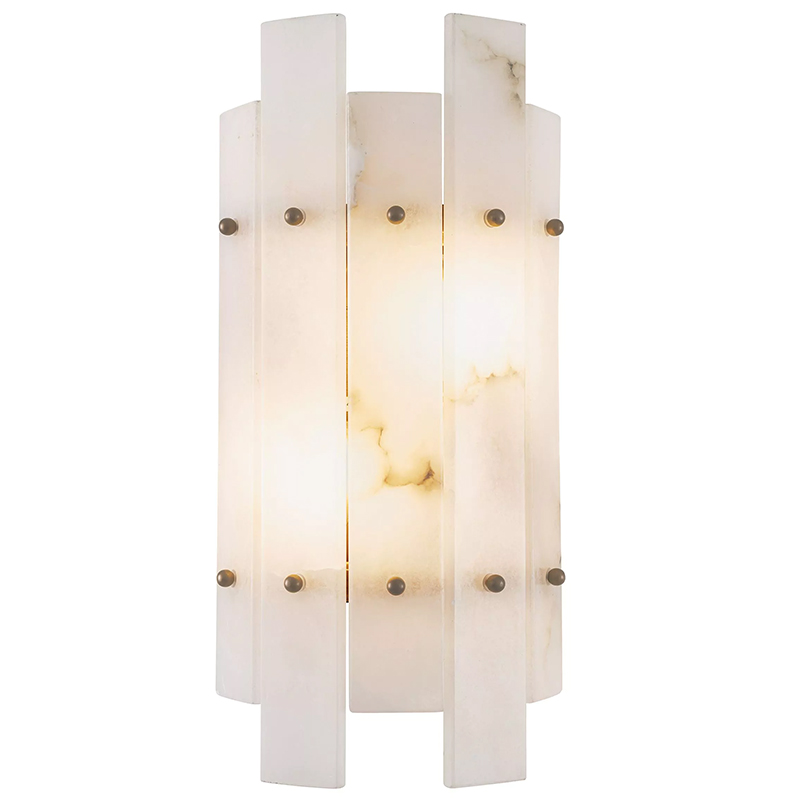Бра Eichholtz Wall Lamp Caprera Alabaster Белый Мрамор Bianco Бежевый Латунь Бра Eichholtz Wall Lamp Caprera Alabaster Белый Мрамор Bianco Бежевый Латунь в Тюмени | Loft Concept