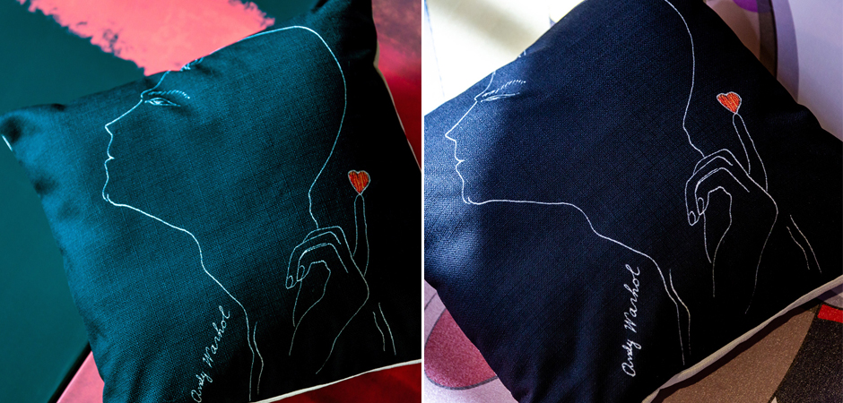 Декоративная подушка White Silhouette Lover Pillow Декоративная подушка White Silhouette Lover Pillow - Loft-Concept в Тюмени