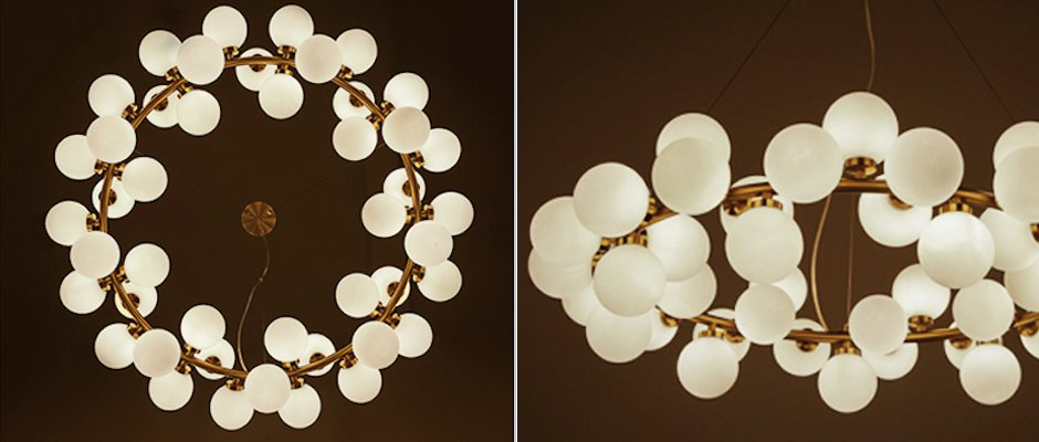 Люстра Milk Bubble Round Chandelier Люстра Milk Bubble Round Chandelier - Loft-Concept в Тюмени
