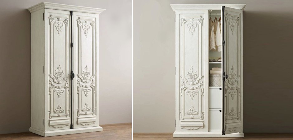 Шкаф French Distressed White Шкаф French Distressed White - Loft-Concept в Тюмени