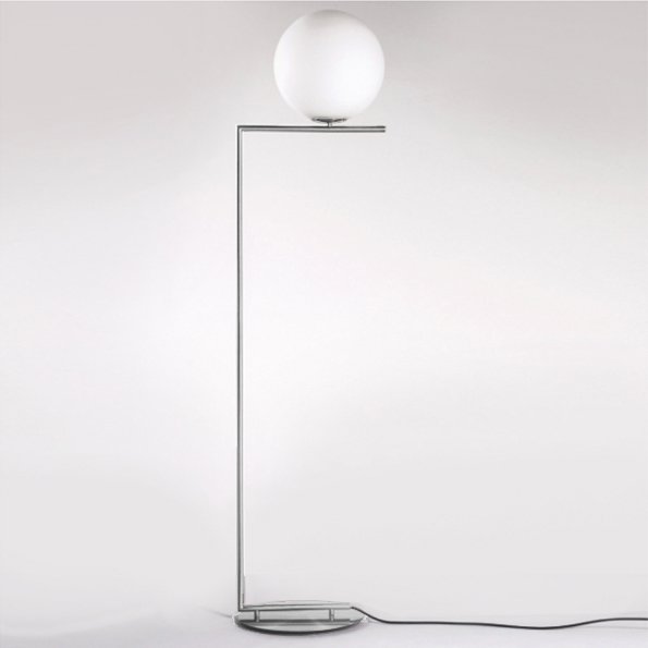 Торшер FLOS IC Lighting Flos Chrome Белый Хром Торшер FLOS IC Lighting Flos Chrome Белый Хром в Тюмени | Loft Concept
