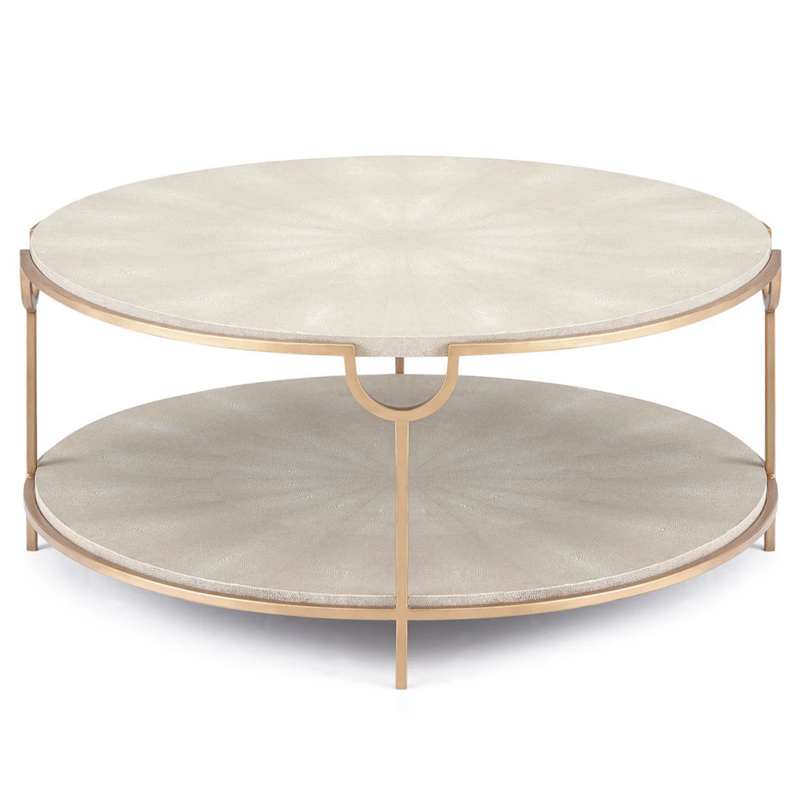 Gaston Stingray Texture Coffee Table Стол Серый скат Золотой Серый Gaston Stingray Texture Coffee Table Стол Серый скат Золотой Серый в Тюмени | Loft Concept