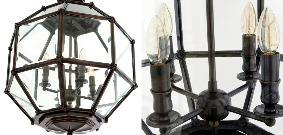 Люстра Lantern Owen Bronze M - Loft-Concept в Тюмени
