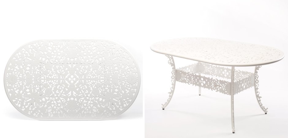 Обеденный стол Industry Collection ALUMINIUM OVAL TABLE – WHITE Обеденный стол Industry Collection ALUMINIUM OVAL TABLE – WHITE - Loft-Concept в Тюмени