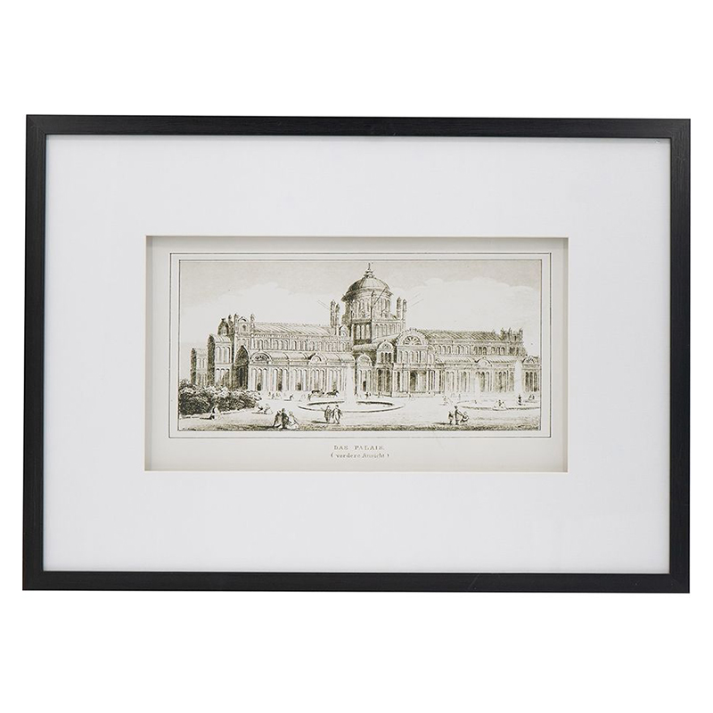 Картина с изображением здания Roman paintings Черный Картина с изображением здания Roman paintings Черный в Тюмени | Loft Concept
