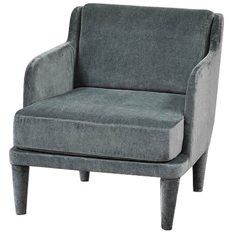 Кресло Elijah Armchair Серо-голубой Кресло Elijah Armchair Серо-голубой в Тюмени | Loft Concept
