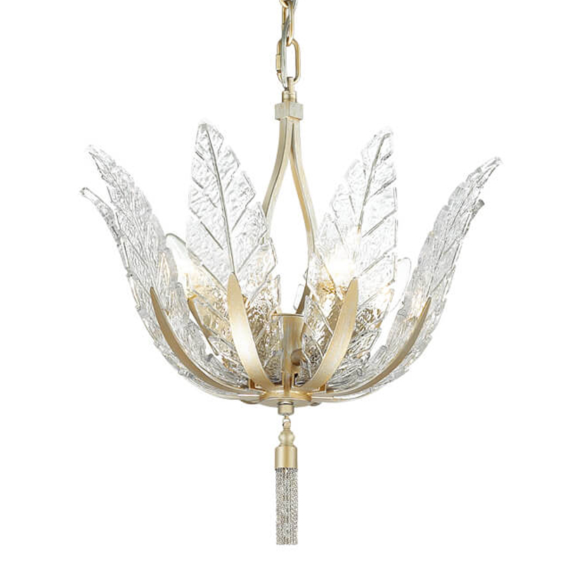 Люстра Glass Petals Chandelier 36 Золотой Прозрачный (Transparent) Люстра Glass Petals Chandelier 36 Золотой Прозрачный (Transparent) в Тюмени | Loft Concept