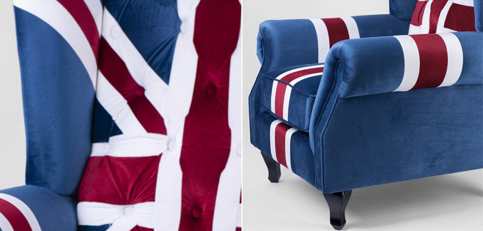 Кресло Armchair Union Jack velvet - Loft-Concept в Тюмени