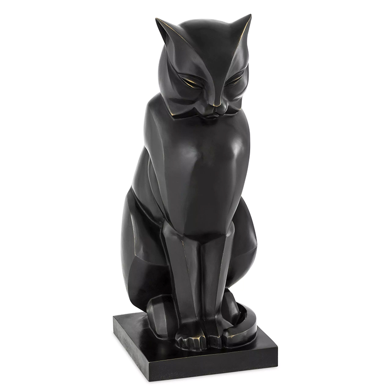 Декоративная статуэтка Eichholtz Cat Art Deco Темная бронза Декоративная статуэтка Eichholtz Cat Art Deco Темная бронза в Тюмени | Loft Concept