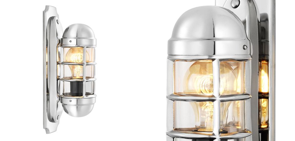 Бра Eichholtz Wall Lamp Le Caprice Nickel - Loft-Concept в Тюмени
