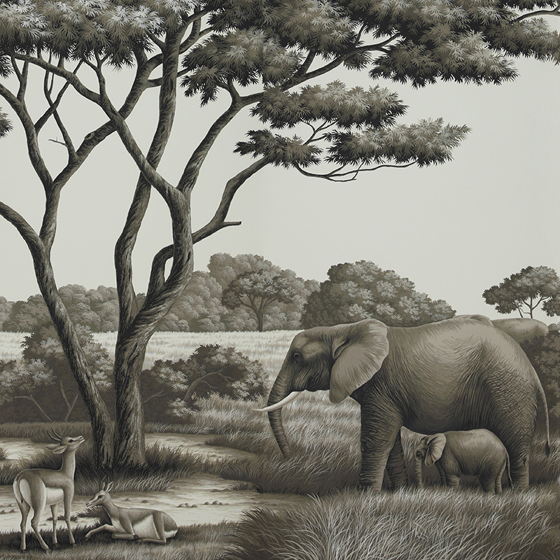 Обои ручная роспись African Savannah Colourway SC-94 on scenic paper Обои ручная роспись African Savannah Colourway SC-94 on scenic paper в Тюмени | Loft Concept