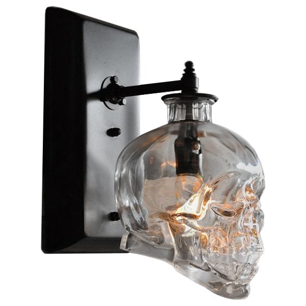 Бра Череп Glass Skull Черный матовый Бра Череп Glass Skull Черный матовый в Тюмени | Loft Concept