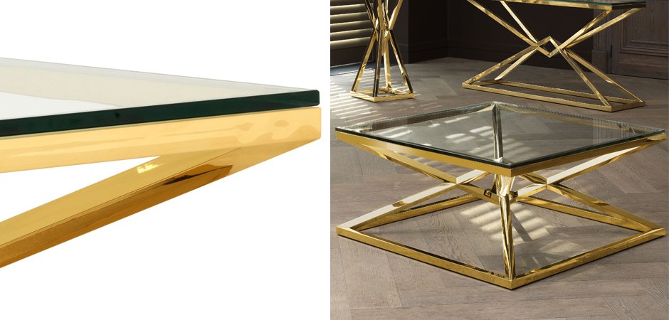 Журнальный стол Eichholtz Coffee Table Connor Gold Журнальный стол Eichholtz Coffee Table Connor Gold - Loft-Concept в Тюмени